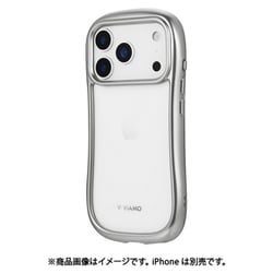 iPhone 17 Pro用 耐傷・耐衝撃ハイブリッドケース 「ViAMO alloy」 シルバー LN-IP25VMMTSV