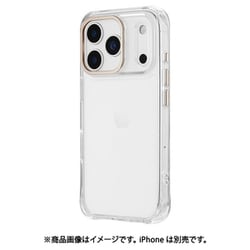 iPhone 17 Pro用 カメラ保護ハイブリッドケース 「mycam」 シャンパンゴールド LN-IP25MCGD