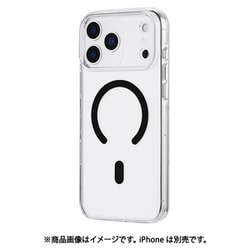 iPhone 17 Pro Max用 超透明ハードケース 「MASTER CLEAR mag」 クリア/ブラック LN-IL25MCMBK