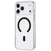 iPhone 17 Pro Max用 超透明ハードケース 「MASTER CLEAR mag」 クリア/ブラック LN-IL25MCMBK