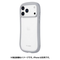 iPhone 17 Pro Max用 耐傷・耐衝撃ハイブリッドケース 「ViAMO freely」 ライトグレー LN-IL25VMFLGY