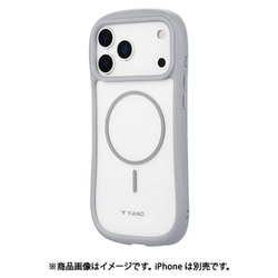 iPhone 17 Pro Max用 耐傷・耐衝撃ハイブリッドケース 「ViAMO mag」 ライトグレー LN-IL25VMMLGY