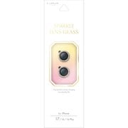 iPhone 17/16/16 Plus用 レンズ保護ガラスフィルム「SPARKLE LENS GLASS」 ゴールド LN-IM25FGLENSWGD