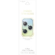 iPhone 17 Pro/17 Pro Max/16 Pro/16 Pro Max/15 Pro/15 Pro Max/14 Pro/14 Pro Max用 レンズ保護ガラスフィルム「SPARKLE LENS GLASS」 シルバー LN-IP25FGLENSWSV