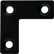 スリムサポート L字フラット 黒（ブラック）（a）35×（b）12×（t）2mm（1個） 00069155