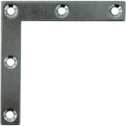 スリムサポート L字フラット ユニクロ(シルバー)(a)75×(b)12×(t)2mm(1個) 00069162