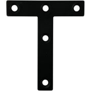 スリムサポート T字フラット 黒(ブラック)(a)50×(b)12×(c)40×(t)2mm(1個) 00069167