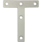 スリムサポート T字フラット 白(ホワイト)(a)50×(b)12×(c)40×(t)2mm(1個) 00069168