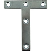 スリムサポート T字フラット ユニクロ(シルバー)(a)70×(b)12×(c)60×(t)2mm(1個) 00069170