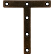 スリムサポート T字フラット ブロンズ(a)90×(b)12×(c)80×(t)2mm(1個) 00069177