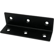スリムサポート 棚受(L型・内皿)黒(ブラック)(a)80×(b)25×(t)2mm(1個) 00069187