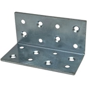 スリムサポート 棚受(L型・内外皿)ユニクロ(シルバー)(a)80×(b)40×(t)2mm(1個) 00069194