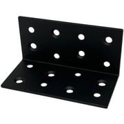 スリムサポート 棚受(L型・内外皿)黒(ブラック)(a)80×(b)40×(t)2mm(1個) 00069195