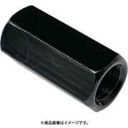 カラー長ナット(ねじ径)M6×(対辺:A)10×(全長:B)18mm 黒(ブラック)〈2個入〉 10103300