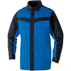 長袖シャツ（難燃）ロイヤルブルー 6L 6052-02-203-6L