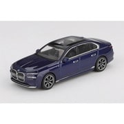 MGT01111-L 1/64 BMW i7 xDrive60 タンザナイトブルーメタリック （左ハンドル） [ダイキャストミニカー]