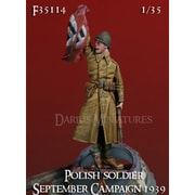 DMF35114 1/35 WWII ポーランド軍兵士#1 敵の旗を掲げる兵士 1939年9月戦役 [組立式プラスチックモデル]