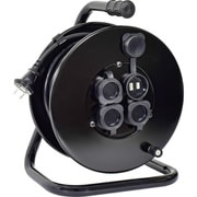 コードリール 100V 防雨防塵型 アースなし ナイスリール 20m NGW20-BK