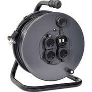 コードリール 100V 防雨防塵型 アースなし ナイスリール 30m NGW30-GY