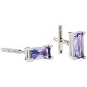 Honesty Rectangle Lavender blue ランニング アクセサリ ピアス CZ-RCT-LB