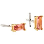 Honesty Rectangle Red ランニング アクセサリ ピアス CZ-RCT-RD
