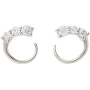 Honesty Twist Silver ランニング アクセサリ ピアス CZ-TW-SV