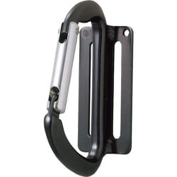 カラビナ式 アルミツールフック F-25-BL ブラック 01497