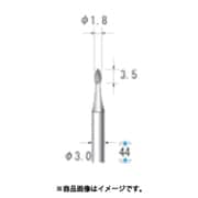 電着ダイヤモンドバー 雫型 Φ1.8×3.5×軸Φ3 ＃140 12351
