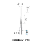 電着ダイヤモンドバー テーパー型 Φ1.8×10×軸Φ3 ＃140 8° 12401
