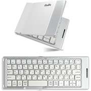 二つ折りたたみ式 ワイヤレスキーボード ホワイト EW-AM021 sp990004-C02