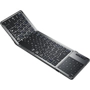 三つ折りたたみ式 ワイヤレスキーボード ブラック EW-NTKB301 sp990005-C01