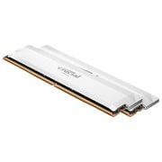 Crucial Pro OC 64GB Kit（2×32GB）DDR5-6000 UDIMM CL40 White CP2K32G60C40U5W
