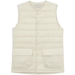 ストレッチのダウンベスト ユニセックス ベスト ハイイロ サイズ四（Lサイズ） 021077