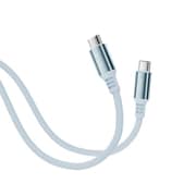 USB Type-C to C 柔らかアルミコネクタケーブル 2m PD240W対応 スターシーブルー FUSB-CCAC1920BL