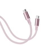 USB Type-C to C 柔らかアルミコネクタケーブル 2m PD240W対応 パステルピンク FUSB-CCAC1920PK