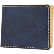 二つ折り財布 姫路レザー ネイビー BS-9115