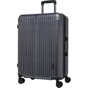 スーツケース ハードキャリー ファスナータイプ 拡張機能付き 旅行目安日数:1週間以上 90L/拡張時101L TSAロック搭載 預け入れ無料 ペットボトルホルダー付き ネイビー.H TE-0891-64