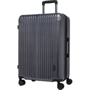 スーツケース ハードキャリー ファスナータイプ 拡張機能付き 旅行目安日数：1週間以上 90L/拡張時101L TSAロック搭載 預け入れ無料 ペットボトルホルダー付き ネイビー.H TE-0891-64