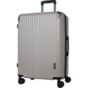 スーツケース ハードキャリー ファスナータイプ 拡張機能付き 旅行目安日数:1週間以上 90L/拡張時101L TSAロック搭載 預け入れ無料 ペットボトルホルダー付き ゴールド.H TE-0891-64