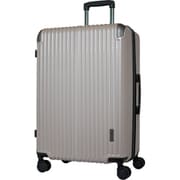スーツケース ハードキャリー ファスナータイプ 拡張機能付き 旅行目安日数:1週間以上 90L/拡張時101L TSAロック搭載 預け入れ無料 ペットボトルホルダー付き ゴールド.H TE-0891-64