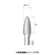 超硬カッター 砲弾型 シングルカット Φ9.5×19×軸Φ6 26092