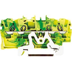 スプリング式中継端子台 2002シリーズ4線式用 アース用 2002-1407-PK