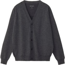 リオプティマムウールラウンジカーディガン ユニセックス カーディガン ミックスチャコール（XC） サイズ2 GC45307