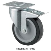プレート式キャスター"ALPHA"(ゴム車)Φ200 自在式(トータルロック付) 3477UER200P63