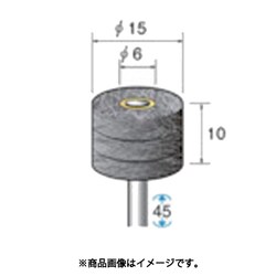 スポンジサンダー 3本入 Φ15×10×軸Φ3 ＃400 48796