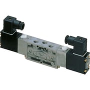 電磁弁 パイロット式5ポート弁セレックスバルブ 4Fシリーズ 3.9C Rp1/4 DC24V 4F220-08-DC24V