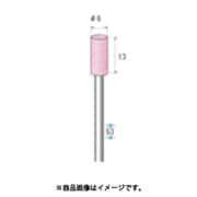 軸付砥石 10本入 円筒型 Φ6×13×軸Φ3 PA ＃120 42487