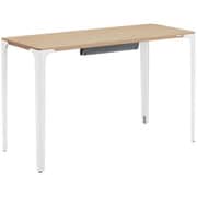 Parabel（パラベル デスク） 天板：オークナチュラル/脚：ネオホワイト【無垢材天板仕様 120×50cm】※お客様組み立て品/受注生産品 8TPD2A WF28