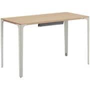 Parabel（パラベル デスク） 天板：オークナチュラル/脚：ライトグレージュ【無垢材天板仕様 120×60cm】※お客様組み立て品/受注生産品 8TPD2B WF29