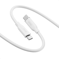 MAGLINE PREMIUM USB-C to C SILKY シリコンケーブル 1m 最大140W 急速充電 ホワイト RE-JEPCa10S-WH